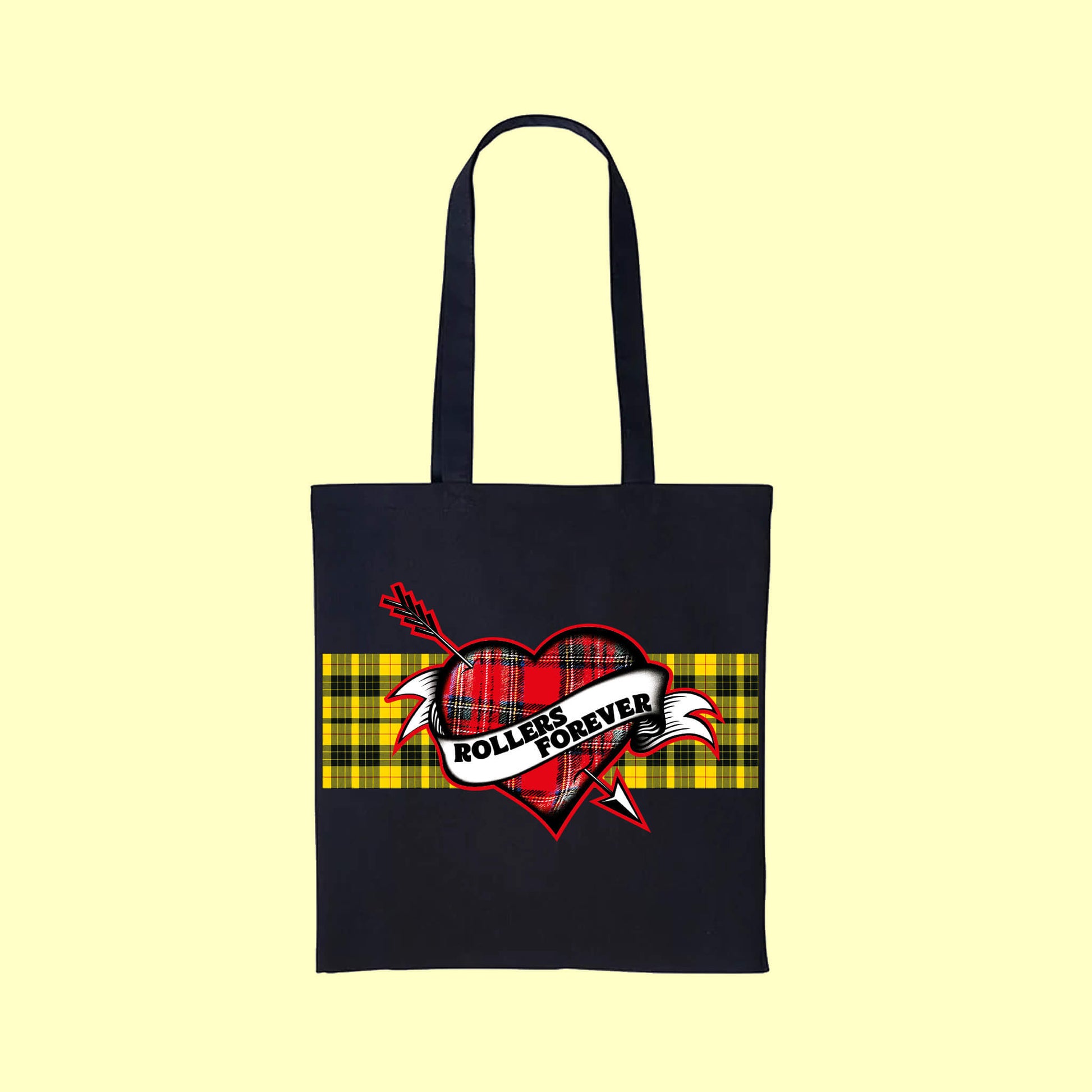 Black Heart Tote Bag - Rollers Forever